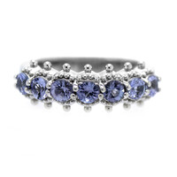 Anillo en plata con Tanzanita (Dallas Prince Designs)