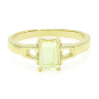 Anillo en plata con Cuncita amarillo canario