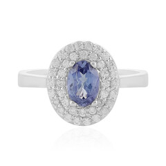 Anillo en plata con Tanzanita
