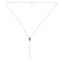 Collar en plata con Amatista de Zambia (de Melo)
