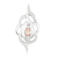 Colgante en plata con Zafiro Padparadscha
