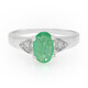 Anillo en plata con Esmeralda de Bahía