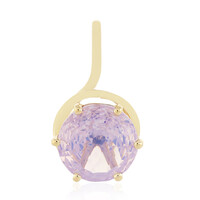 Colgante en oro con Cuarzo lavanda (PHANTASIA)