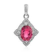 Colgante en plata con Topacio rosa