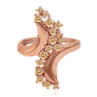 Anillo en oro con Diamante rosa de Francia SI