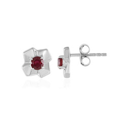 Pendientes en plata con Rubí de Madagascar (de Melo)