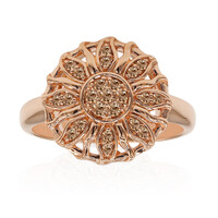 Anillo en oro con Diamante rosa de Francia de Argyle SI1