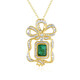 Collar en plata con Esmeralda de Zambia (Gems en Vogue)