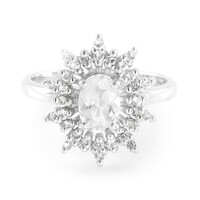 Anillo en plata con Goshenita