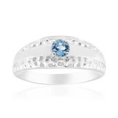 Anillo en plata con Aguamarina de Mozambique (Pallanova)