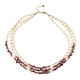Collar en plata con Perla blanca Freshwater (Riya)