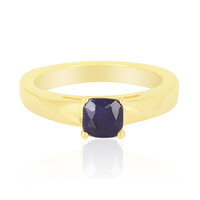 Anillo en plata con Zafiro azul de Madagascar
