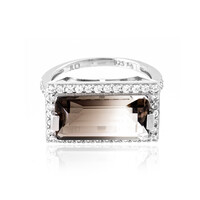 Anillo en plata con Cuarzo multicolor