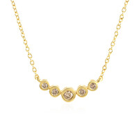 Collar en plata con Diamante I3 champán