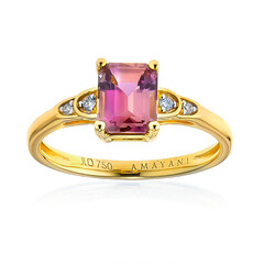 Anillo en oro con Diáspora rosa (AMAYANI)