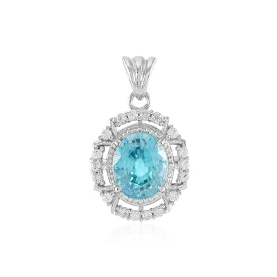 Colgante en plata con Zircón de Ratanak Kirí (Adela Silber)