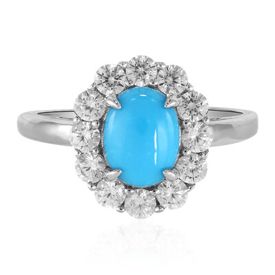 Anillo en plata con Turquesa bella durmiente