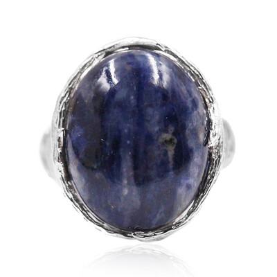 Anillo en plata con Sodalita
