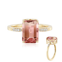 Anillo en oro con Turmalina multicolor (AMAYANI)