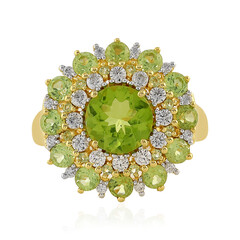 Anillo en plata con Peridoto