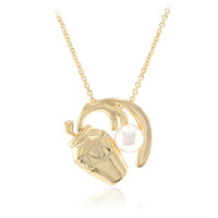 Collar en plata con Perla blanca Freshwater