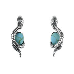 Pendientes en plata con Turquesa