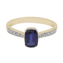 Anillo en oro con Cianita