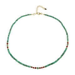 Collar en plata con Esmeralda de Zambia