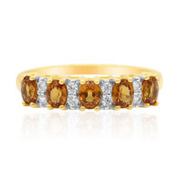 Anillo en oro con Granate espesartina (Adela Gold)