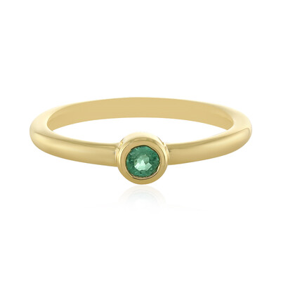 Anillo en plata con Esmeralda de Rusia