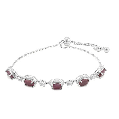 Brazalete en plata con Rubí
