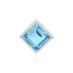 Colgante en plata con Topacio azul cielo