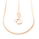 Cadena en plata Sterling bañada en oro rosa 50 cm - 2,5 g