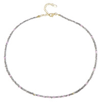 Collar en plata con Diamante plateado (Riya)