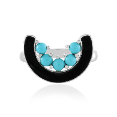 Anillo en plata con Turquesa bella durmiente
