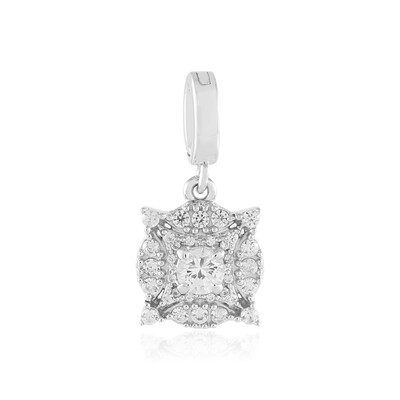 Colgante en plata con Zafiro blanco