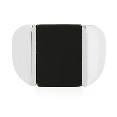 Anillo de hombre en plata con Ónix negro