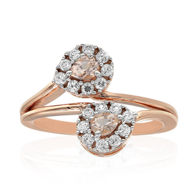 Anillo en plata con Morganita