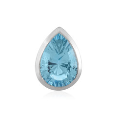Colgante en plata con Topacio azul cielo