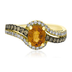Anillo en oro con Granate mandarina (CIRARI)
