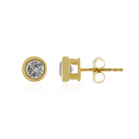 Pendientes en plata con Cuncita amarillo canario