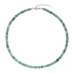 Collar en plata con Aventurina verde