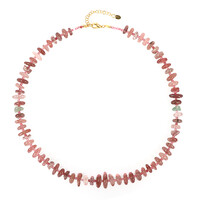Collar en plata con Cuarzo Fresa
