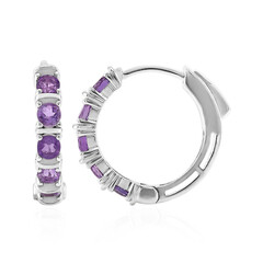 Pendientes en plata con Amatista
