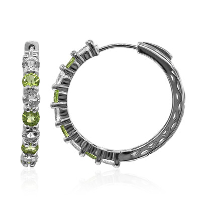 Pendientes en plata con Peridoto