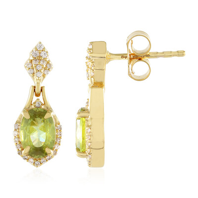 Pendientes en plata con Esfena