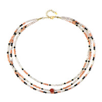 Collar en plata con Ágata roja (Riya)