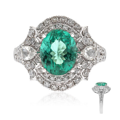 Anillo en oro con Turmalina Paraíba (CIRARI)