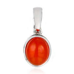 Colgante en plata con Ópalo naranja de Etiopía