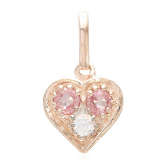 Colgante en plata con Zafiro Padparadscha